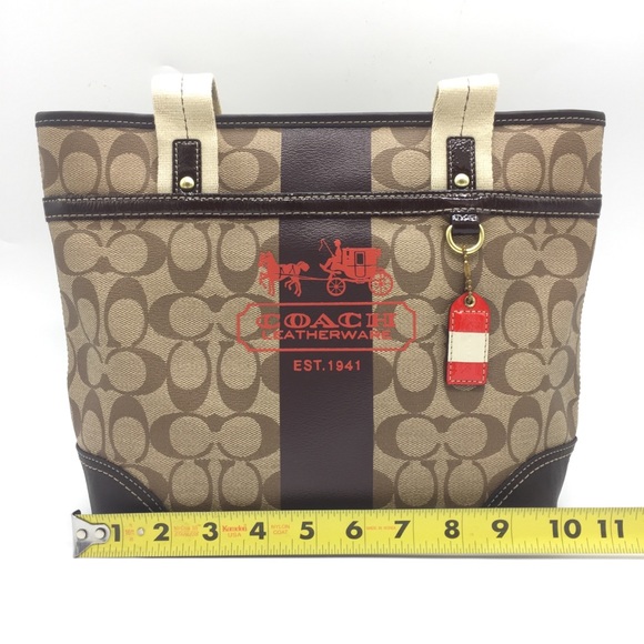 NWT Coach Canvas Tote Bag - Picture 9 of 12